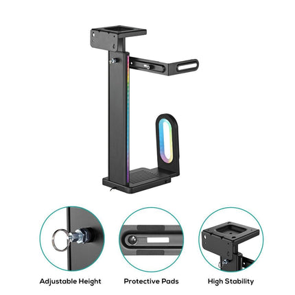 activiva RGB Ultra-Wide Adjustable Wall & Under-Desk Gaming PC Mount.