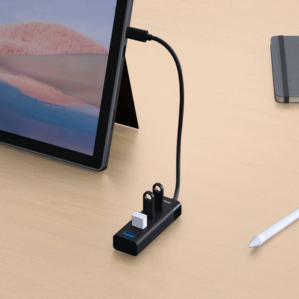 mbeat 4-Port USB-C Hub with USB-C DC Port.