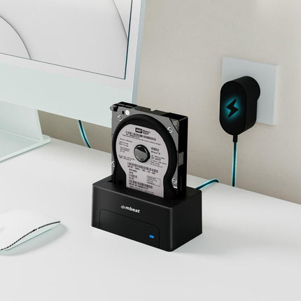 mbeat D1 USB 3.0 3.5" & 2.5" SATA HDD Docking Station - Black.