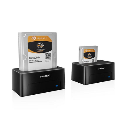 mbeat D1 USB 3.0 3.5" & 2.5" SATA HDD Docking Station - Black.