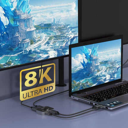 mbeat 8K Bi-directional HDMI 2.1 Switch 2 In 1 Out/1 In 2 Out.