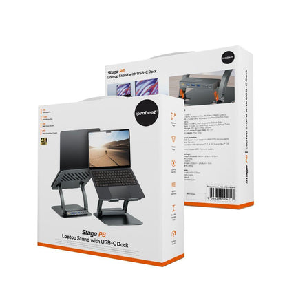 mbeat Stage P6 Laptop Stand with USB-C Dock.