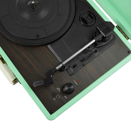 mbeat Woodstock Tiffany Blue Retro Turntable.