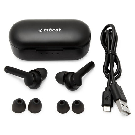 mbeat E2 True Wireless Earphones.