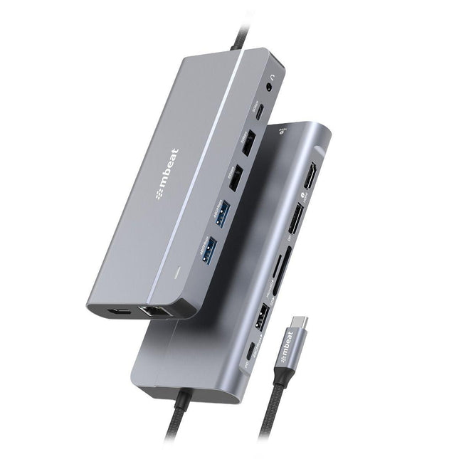 mbeat Elite X14 Triple 4K Display Multi-Port USB-C Hub.