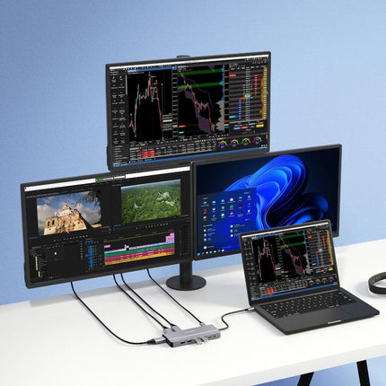 mbeat Elite X14 Triple 4K Display Multi-Port USB-C Hub.