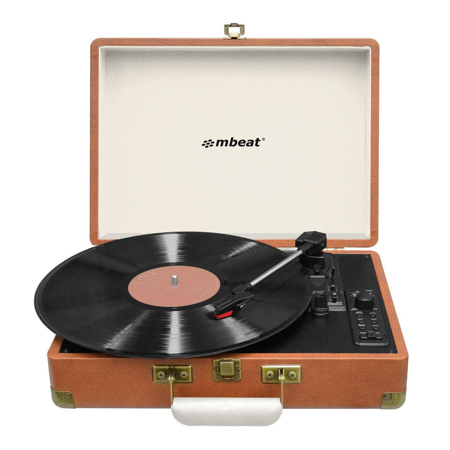 mbeat Aria Retro Turntable with Bluetooth & USB Disk Record.