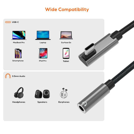 mbeat Elite USB-C to 3.5 Audio Adapter - Space Grey.