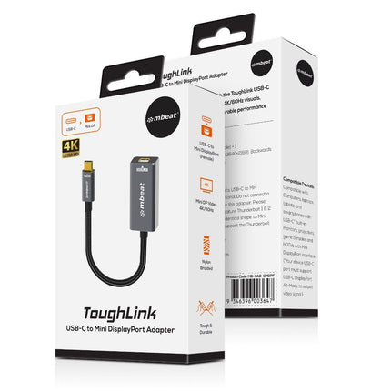 mbeat Tough Link USB-C to Mini DisplayPort Adapter.