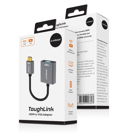 mbeat Tough Link HDMI to VGA Adapter.