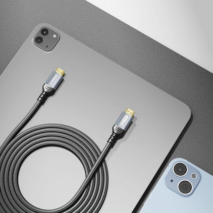 mbeat Tough Link 3m Certified 8K HDMI Cable - Space Grey.