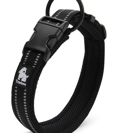 Heavy Duty Reflective Collar Black L.