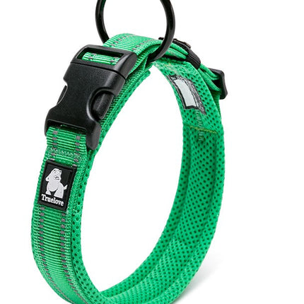 Heavy Duty Reflective Collar Grass Green L.