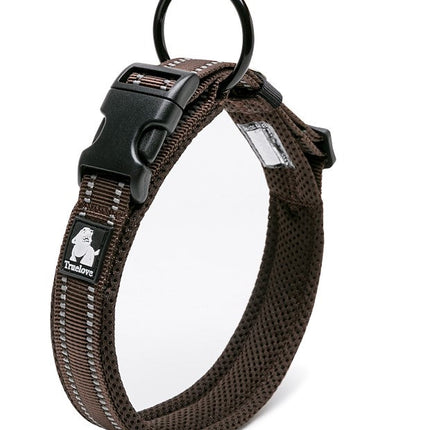 Heavy Duty Reflective Collar Brown M.
