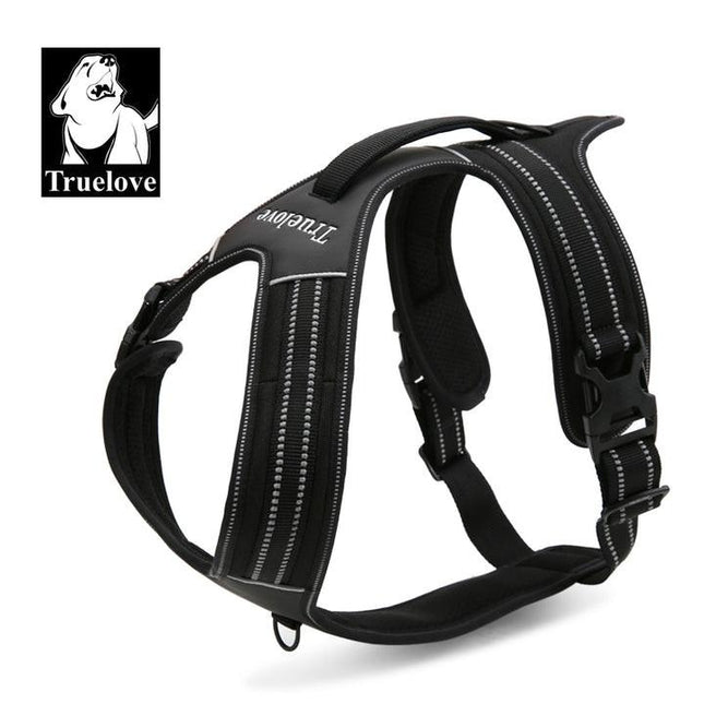 Reflective Heavy Duty Harness Black XL.