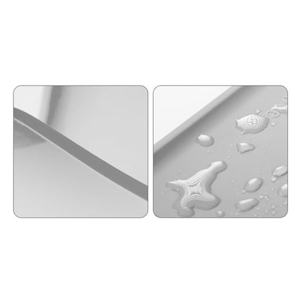 Silicone waterproof mat - glacier grey.