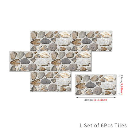 Waterproof Tiles Stone Wallpaper Stickers Bathroom Kitchen Lion Stone.