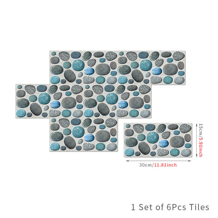 Waterproof Tiles Stone Wallpaper Stickers Bathroom Kitchen Stormy Stone.