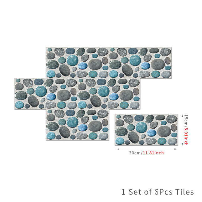 Waterproof Tiles Stone Wallpaper Stickers Bathroom Kitchen Stormy Stone.
