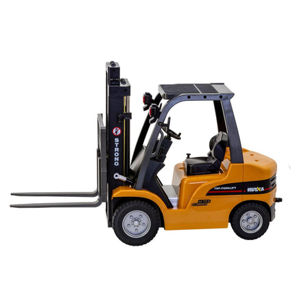 1:10 Scale 2.4G 8-Channel Metal Remote Control Forklift Construction Vehicle with Lifting Function & Sound.