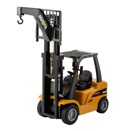 1:10 Scale 2.4G 8-Channel Metal Remote Control Forklift Construction Vehicle with Lifting Function & Sound.