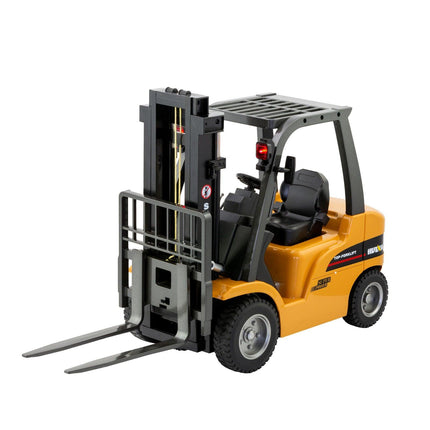 1:10 Scale 2.4G 8-Channel Metal Remote Control Forklift Construction Vehicle with Lifting Function & Sound.