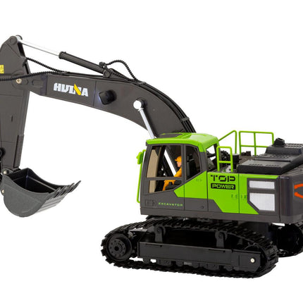 1:18 Scale 13-Channel Alloy Remote Control Excavator Construction Vehicle with Lights, Sound and Steam.