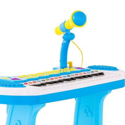 Children's Electronic Keyboard with Stand (Blue) Musical Instrument Toy.