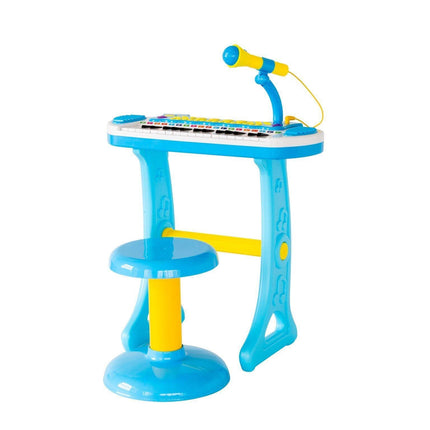 Children's Electronic Keyboard with Stand (Blue) Musical Instrument Toy.