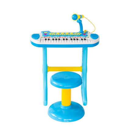 Children's Electronic Keyboard with Stand (Blue) Musical Instrument Toy.