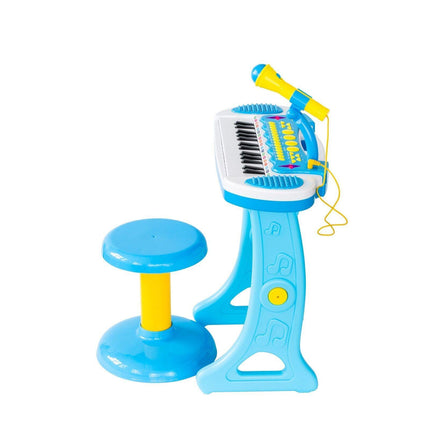 Children's Electronic Keyboard with Stand (Blue) Musical Instrument Toy.
