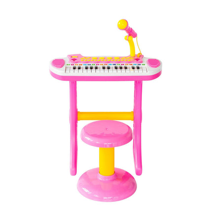 Children's Electronic Keyboard with Stand (Pink) Musical Instrument Toy.