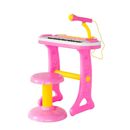 Children's Electronic Keyboard with Stand (Pink) Musical Instrument Toy.