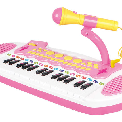 Children's Electronic Keyboard with Stand (Pink) Musical Instrument Toy.