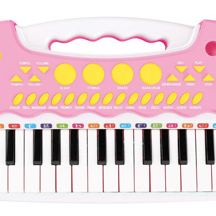 Children's Electronic Keyboard with Stand (Pink) Musical Instrument Toy.