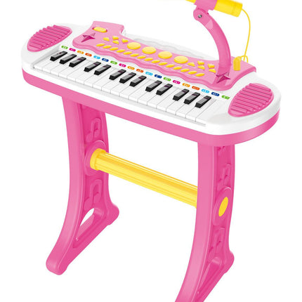 Children's Electronic Keyboard with Stand (Pink) Musical Instrument Toy.