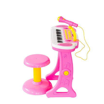 Children's Electronic Keyboard with Stand (Pink) Musical Instrument Toy.