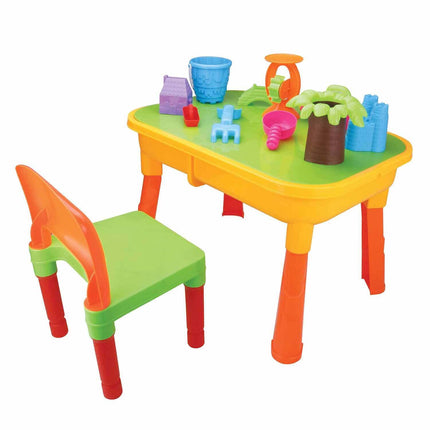 Children's 2-in-1 Sand & Water Table, Includes 18 Play Accessories.