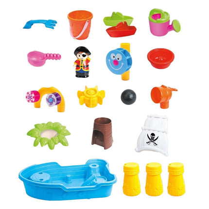 Children's Pirate Theme Ship Sand & Water Table for Creative Play.