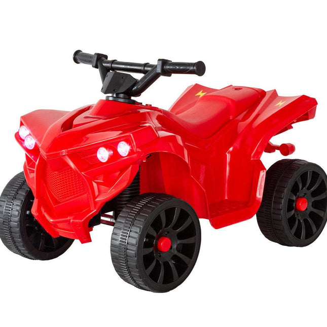 Rechargeable Ride-on Quad bike (Red) with Safe Braking System.
