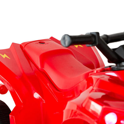 Rechargeable Ride-on Quad bike (Red) with Safe Braking System.