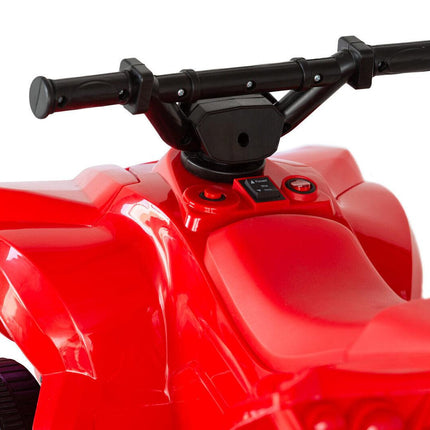 Rechargeable Ride-on Quad bike (Red) with Safe Braking System.