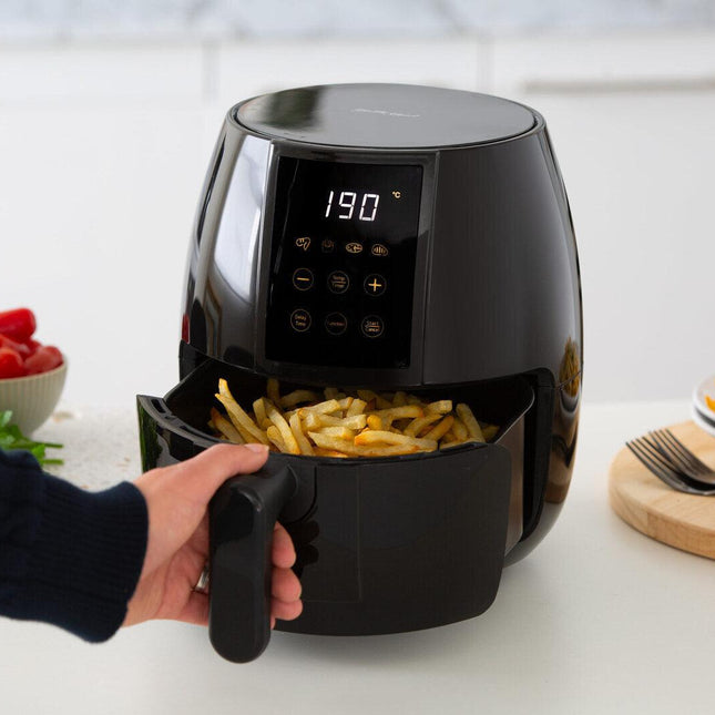 3L Digital Air Fryer w/ 200 C, Non-Stick & Removable Basket.