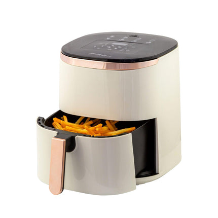7L Digital Air Fryer with 8 pre-set Touch-control Cooking Programs - Cream.