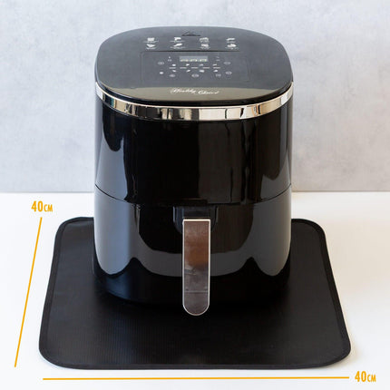 Non Slip Heat Resistant Air Fryer Benchtop Protector Mats, 2 Pack, 40cm x 40cm.