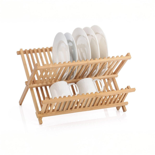 2 Tier Bamboo Dish Rack.