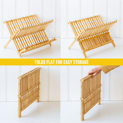 2 Tier Bamboo Dish Rack.