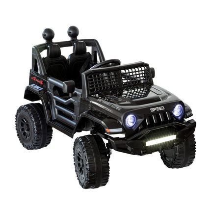 Jeep Inspired Remote Controlled Ride-on Electric Car (Black).