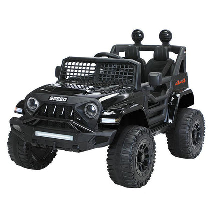 Jeep Inspired Remote Controlled Ride-on Electric Car (Black).