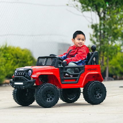 Jeep Inspired Remote Controlled Ride-on Electric Car (Red).